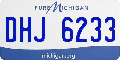 MI license plate DHJ6233