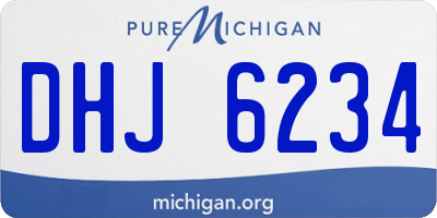 MI license plate DHJ6234