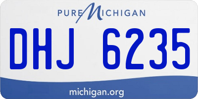 MI license plate DHJ6235