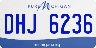 MI license plate DHJ6236