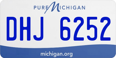 MI license plate DHJ6252