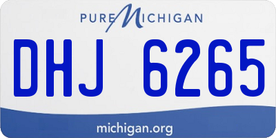 MI license plate DHJ6265