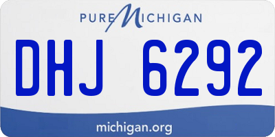 MI license plate DHJ6292