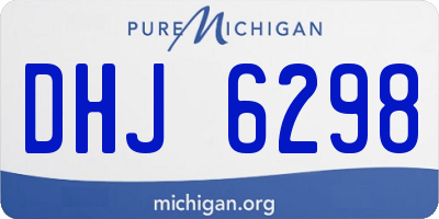 MI license plate DHJ6298