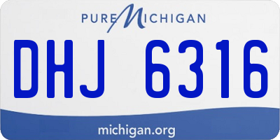 MI license plate DHJ6316