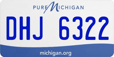 MI license plate DHJ6322