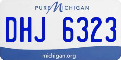 MI license plate DHJ6323