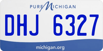 MI license plate DHJ6327