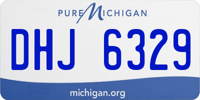 MI license plate DHJ6329