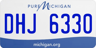 MI license plate DHJ6330