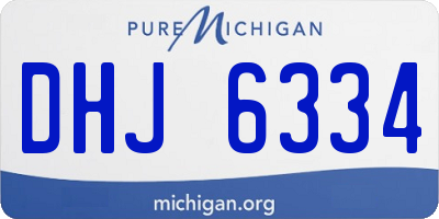 MI license plate DHJ6334