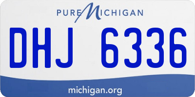 MI license plate DHJ6336