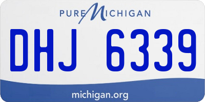 MI license plate DHJ6339