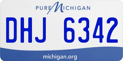 MI license plate DHJ6342