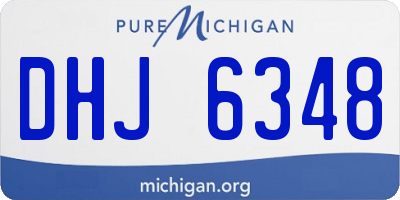 MI license plate DHJ6348