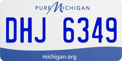 MI license plate DHJ6349