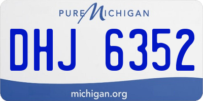 MI license plate DHJ6352
