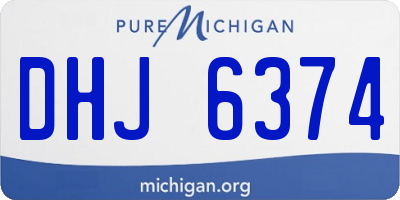 MI license plate DHJ6374