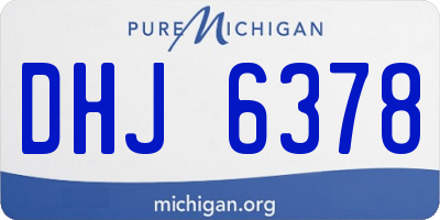 MI license plate DHJ6378