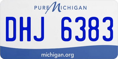 MI license plate DHJ6383