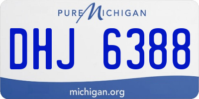 MI license plate DHJ6388