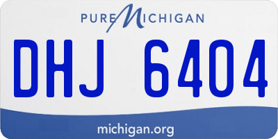 MI license plate DHJ6404