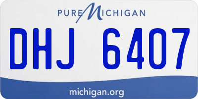 MI license plate DHJ6407