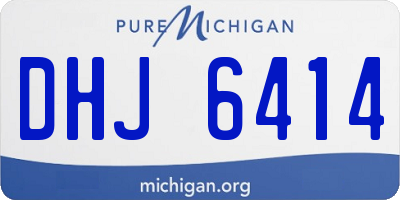 MI license plate DHJ6414