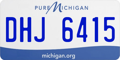 MI license plate DHJ6415