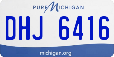MI license plate DHJ6416