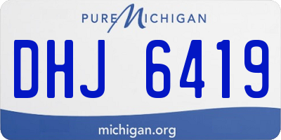 MI license plate DHJ6419