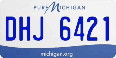 MI license plate DHJ6421