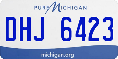 MI license plate DHJ6423