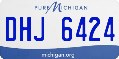 MI license plate DHJ6424