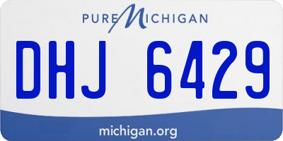 MI license plate DHJ6429
