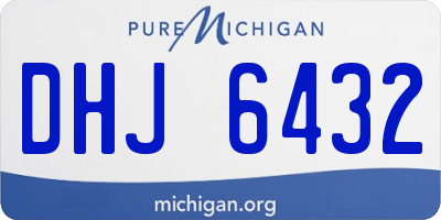 MI license plate DHJ6432