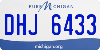 MI license plate DHJ6433