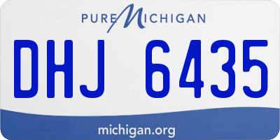 MI license plate DHJ6435