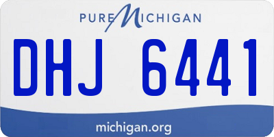 MI license plate DHJ6441