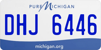MI license plate DHJ6446