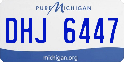 MI license plate DHJ6447