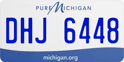 MI license plate DHJ6448