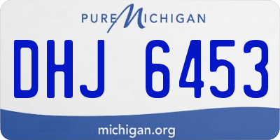 MI license plate DHJ6453