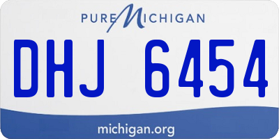 MI license plate DHJ6454