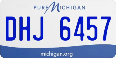 MI license plate DHJ6457
