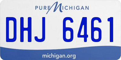 MI license plate DHJ6461