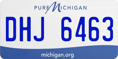 MI license plate DHJ6463