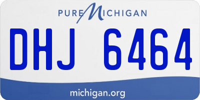 MI license plate DHJ6464