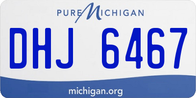 MI license plate DHJ6467