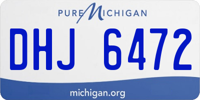 MI license plate DHJ6472